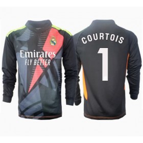 Real Madrid Thibaut Courtois #1 Målvakt Borta Kläder 2024-25 Långärmad